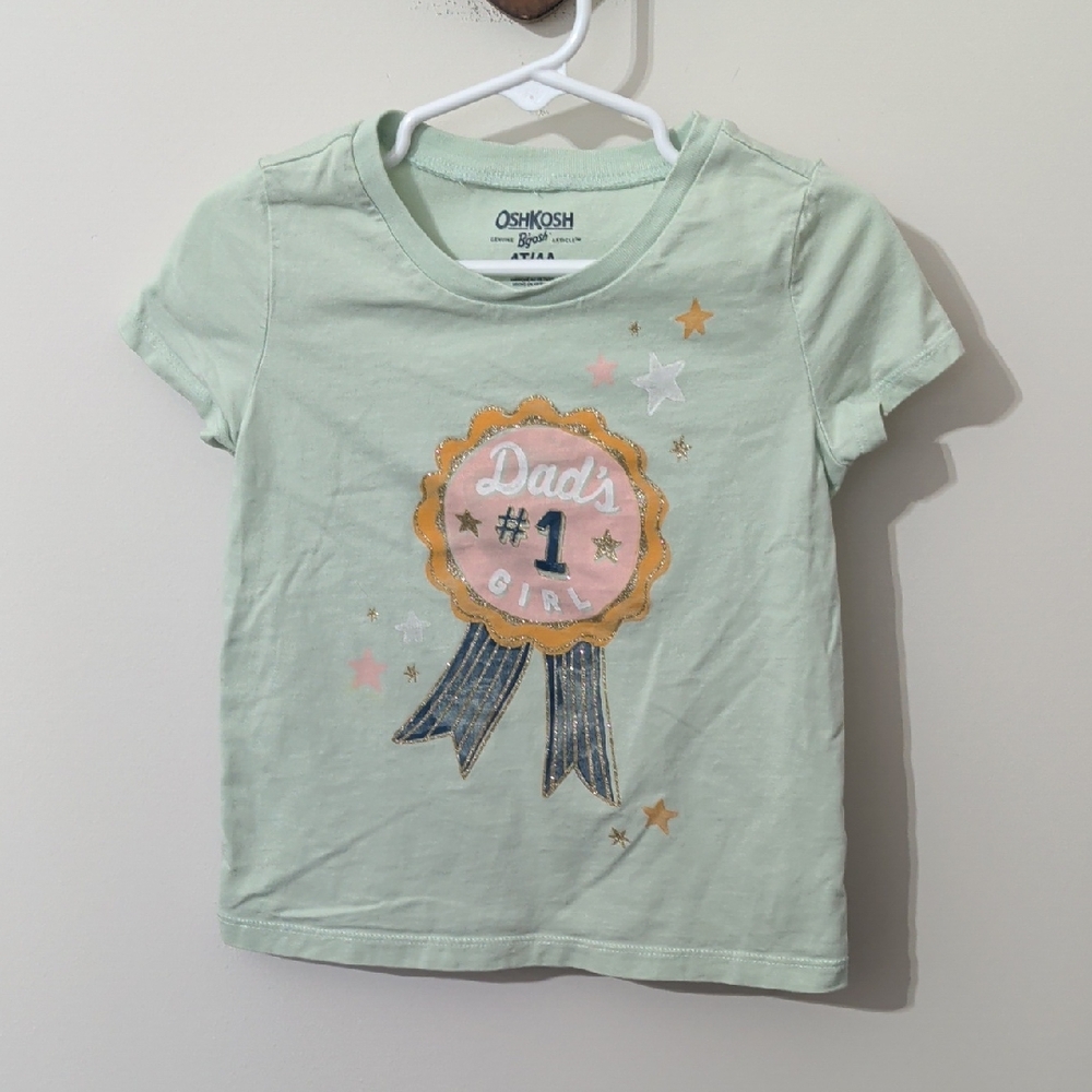 OshKosh B'gosh Mint Green "Dad" Kids T-Shirt